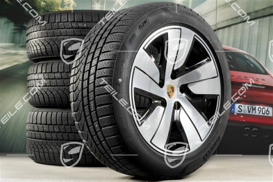 19" Taycan S Winterräder Satz, Felgen 8J x 19 ET50 + 10J x 19 ET47 + Pirelli P-Zero Winter Winterreifen 225/55 R19 + 275/45 R19
