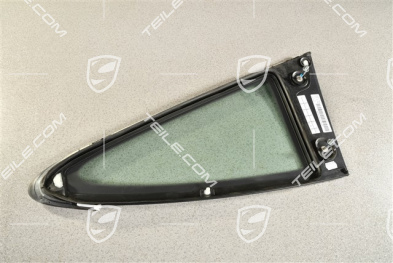 Rear side window, coupé, rally black, R