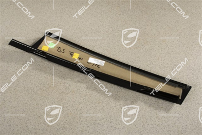 Vordertür, Fensterrahmenverkleidung / B-Säule Außen Blende, Schwarz, L