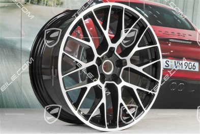 20-inch alloy wheel RS-Spyder Design, 9J x 20 H2 ET 26 + 10J x 20 H2 ET19, black high gloss