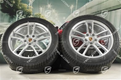 20-inch Cayenne Sport winter wheel set, rims 9J x 20 ET50 + 10,5J x 20 ET64 + Continental winter tyres 275/45 R20 + 305/40 R20, with TPMS