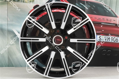 20" Felge Sport Aero, 9J x 20 ET54, schwarz hochglanz mit glanzgedrehter Stirnfläche
