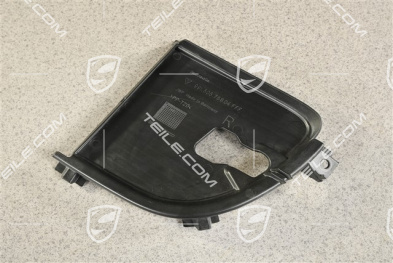 C4, Air inlet / duct / guide cover, lateral, Black matte, R
