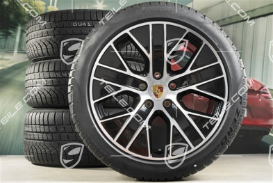 20" koła zimowe Turbo Aero, komplet, felgi 9J x 20 ET54 + 11J x 20 ET60 + NOWE opony zimowe Pirelli 245/45 R20 + 285/40 R20