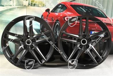 20-inch alloy wheel "Macan Turbo", 9J x 20 ET 26 + 10J x 20 ET19, BORBET, black satin mat