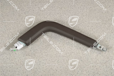 Grab handle centre console, Leather, Espresso, L