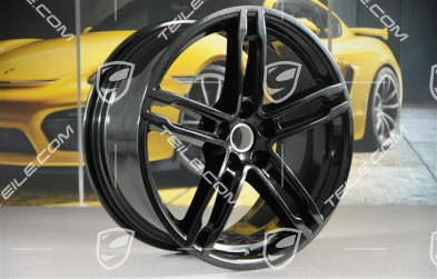 19"-inch alloy wheel Macan Turbo/Sport Design, 8,5J x 19 ET21 + 9J x 19 ET21, black high gloss