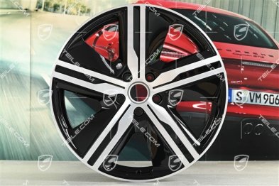 22" Felge Macan Exclusive Design, 9J x 22 ET29, schwarz hochglanz, rechts