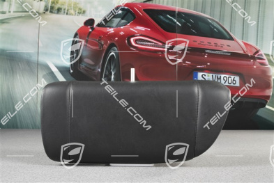 Lordosenstütze / Mittelteil, Leder, Schwarz, Cabrio, R