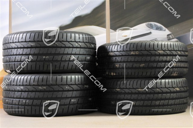20" SportTechno Sommerräder Satz, Felgen 8,5J x 20 ET57 + 10J x 20 ET50, Pirelli Sommeräder 235/35 R20 + 265/35 R20, in Schwarz, mit RDK-Sensoren