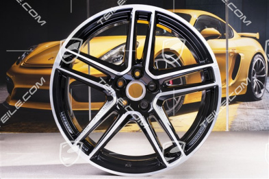 20" Felgensatz "Macan Turbo", 9J x 20 ET26 + 10J x 20 ET19, CMS, schwarz hochglanz
