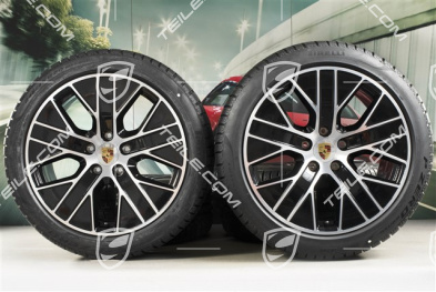 20" koła zimowe Turbo Aero, komplet, felgi 9J x 20 ET54 + 11J x 20 ET60 + NOWE opony zimowe Pirelli 245/45 R20 + 285/40 R20