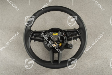 Multifunction steering wheel, PDK, Sport Chrono Plus, Black