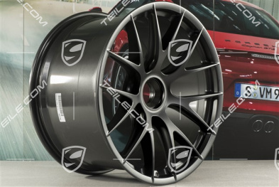 GT2RS / GT3RS Magnesium Felge, Zentralverschluss, 12,5J x 21 ET48, schwarz seidenmatt