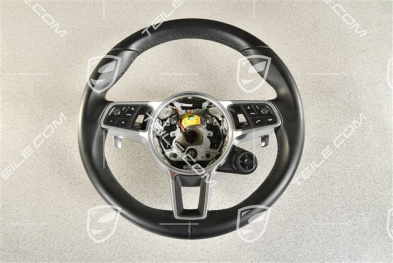 Multifunktionslenkrad, 3-Speichen, Beheizbar, Leder Schwarz / Sport Chrono Hybrid