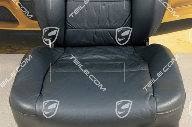 Sitz, manual einstellbar, Leder, Metropolblau, Raffleder, R