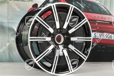 20-inch Sport Aero wheel rim set, 9J x 20 ET54 + 11J x 20 ET60, black high gloss + glossy Surface