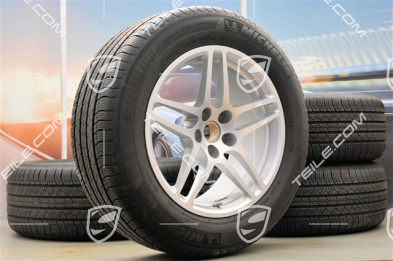 18" "Macan S" Ganzjahresräder Satz, Felgen 8J x 18 ET21 + 9J x 18 ET21, Reifen 235/60 ZR 18 + 255/55 ZR 18, mit RDK-Sensoren