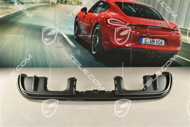 Spyder, Rear bumper lower cover / diffuser, Black matte