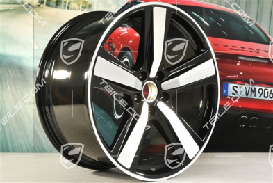 22" Felgensatz Cayenne Coupe Exclusive Design Sport, 10J x 22 ET48 +11,5J x 22 ET52, schwarz hochglanz