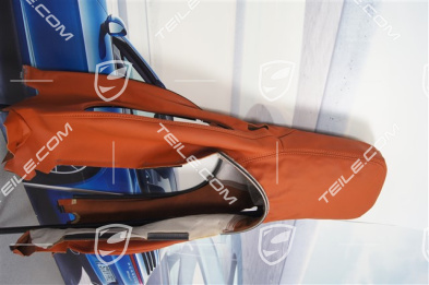 Backrest cover, outer part, basic seat, leather, terracotta, R