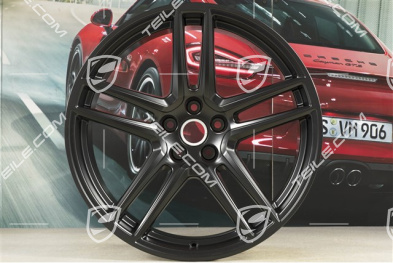 20" komplet felg "Macan Turbo", 9J x 20 ET26 + 10J x 20 ET19, CMS, czarny półmat