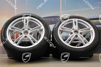 18-inch Boxster S II winter wheel set (with tyres), front wheels 8J x 18 ET57 + rear 9J x 18 ET43 + Michelin tyres 235/40 ZR18 + 255/40 ZR18