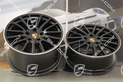19" Felgensatz SportDesign, 8J x 19 ET57+ 11J x 19 ET51, schwarz / silbern