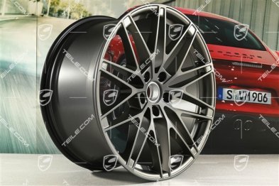 22-inch Macan RS Spyder Design wheel rim, 11J x 22 ET47, Turbonite