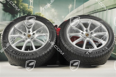 20-inch Cayenne Design winter wheel set, rims 9J x 20 ET50 + 10,5J x 20 ET64 + NEW Michelin winter tyres 275/45 R20 + 305/40 R20, with TPMS