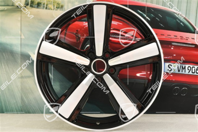 22" Felga Cayenne Exclusive Design Sport, 11,5J x 22 ET61, czarny wysoki połysk