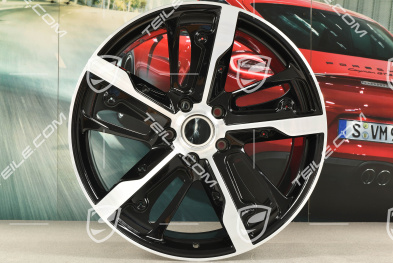 21" Felga Taycan Exclusive Design, 11,5J x 21 ET66, wersja Carbon (nie zawiera osłon karbonowych), tylna, L