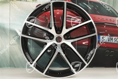 20" komplet felg Macan S, 9J x 20 ET26 + 10J x 20 ET19, czarny