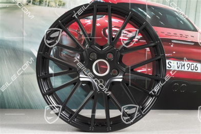 21-inch wheel rim set RS Spyder, 11J x 21 ET49 + 9,5J x 21 ET46, for Cayenne Coupé, black satin matt