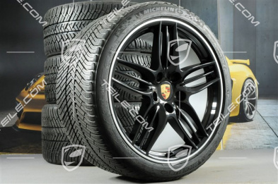 20" Sport Design winter wheel set  wheels 8,5J x 20 ET51 + 11J x 20 ET52 + Michelin winter tyres 245/35 ZR20 + 295/30 ZR20, without TPMS, black high gloss