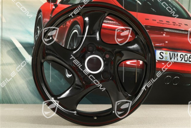 18" Felge Turbo Look I, 10J x 18 ET65, schwarz hochglanz