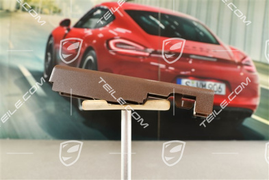 Front seat rail cover, rear, Truffle Brown, L=R