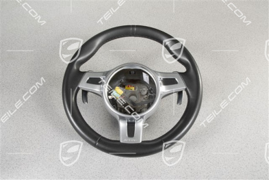 Steering wheel, SPORT DESIGN, without display unit, PDK transmission, leather black
