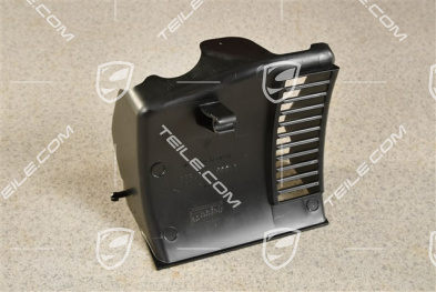 Air duct / guide, Black, L