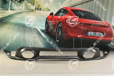 Spoiler dolny tylnego zderzaka / dyfuzor, Turbo, czarny mat