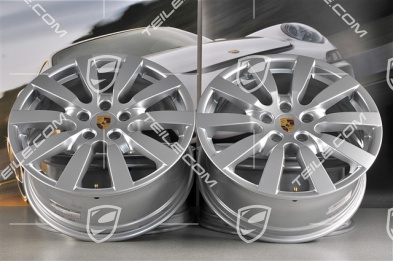 20" Komplet felg Cayenne SportDesign II, 9J x 20 ET57, srebrne