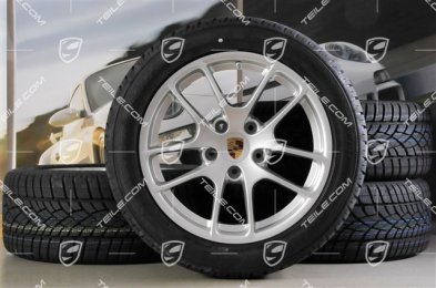 18" Cayman koła zimowe komplet, 8J x 18 ET57 + 9J x 18 ET47 + opony zimowe Dunlop SP Winter Sport 3D 235/45 R18 + 265/45 R18, z czujnikami RDK