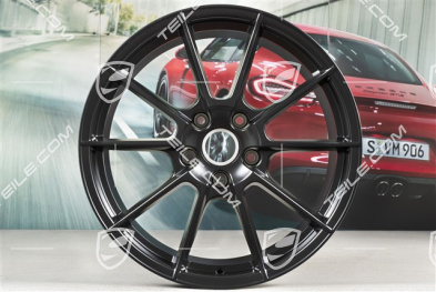 20-inch wheel rim "Spyder" / "718 Sport", 8,5J x 20 ET57, silky gloss black matt
