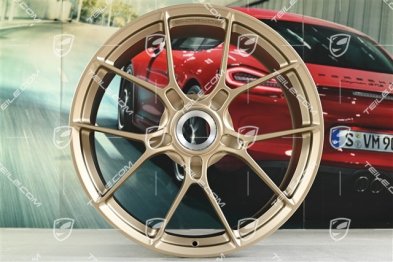 20+21" Carrera GTS lightweight alloy wheel rim set, wheels 8.5J x 20 ET50 + 11.5J x 21 ET79, in Neodyme