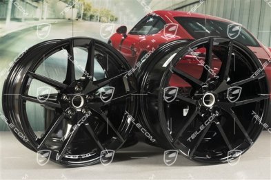 20" Felgensatz Macan S, 9J x 20 ET26 + 10J x 20 ET19, schwarz hochglanz