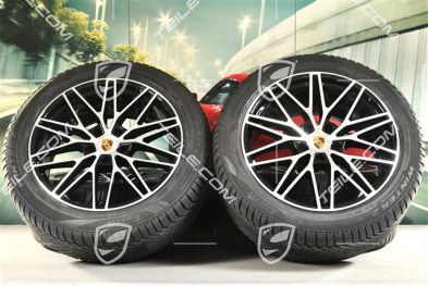 21-inch RS Spyder Design winter wheel set, rims 9,5J x 21 ET46 + 11,0J x 21 ET58 + NEW Pirelli winter tyres 285/45 R21 + 305/40 R21, with TPMS, black high gloss