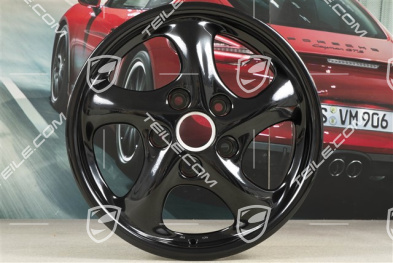 17" Felge Carrera, 8,5J x 17 ET50, schwarz hochglanz