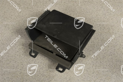 Centre Console Shelf, Front, Black matte