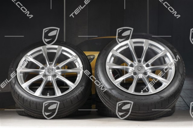 19" Boxster S Sommerräder Satz, Felgen 8J x 19 ET57 + 10J x 19 ET45, Pirelli P Zero Sommerreifen 235/40 R19 + 265/40 R19