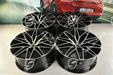 21" RS Spyder Design II Felgensatz, 9,5J x 21 ET27 + 10J x 21 ET19, schwarz hochglanz